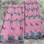 Tissu voile suisse  rose poudré